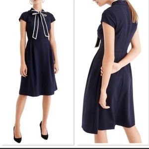 J Crew Tie Neck Dress in 365 Crepe